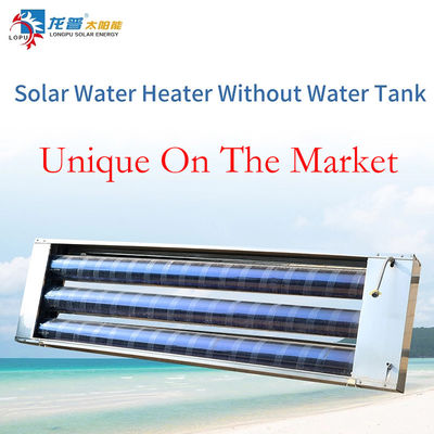 95 litros instalados en la pared tubo de vacío colector integral calentador de agua solar sin tanque de agua