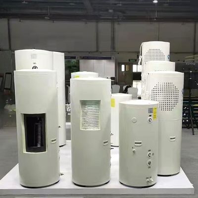 Casa 80L Capacidad bobina interior de la fuente de aire bomba de calor Cómo el tanque de agua hecha de placa de acero del esmalte
