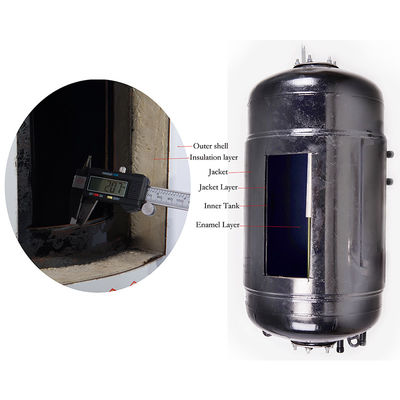60L 80L 100L 120L chaqueta intercambiador de calor Enamel Tanque de agua solar Calentador de agua instalación vertical